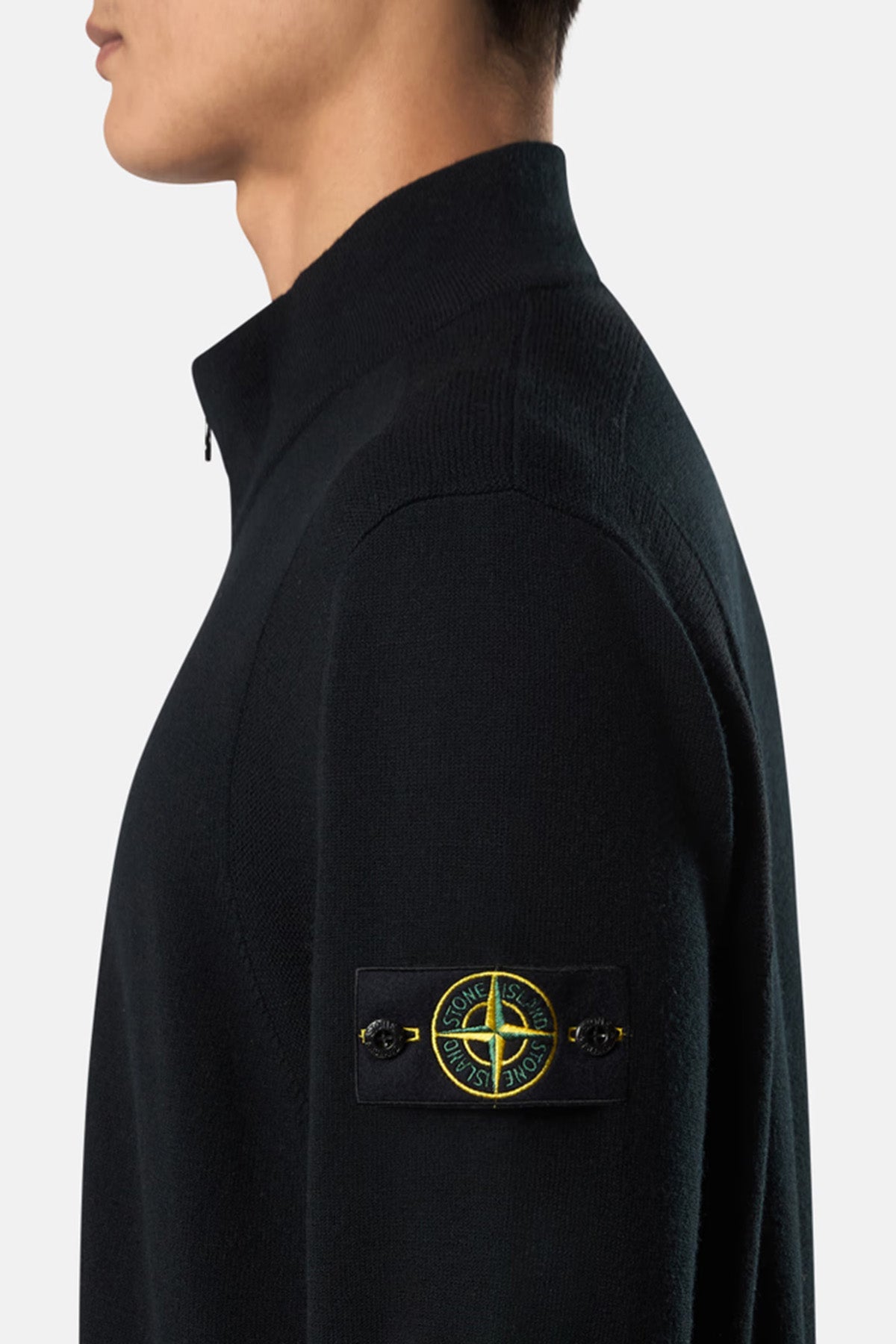 Stone Island Herren Strickjacke Schwarz v0029 Bild 4
