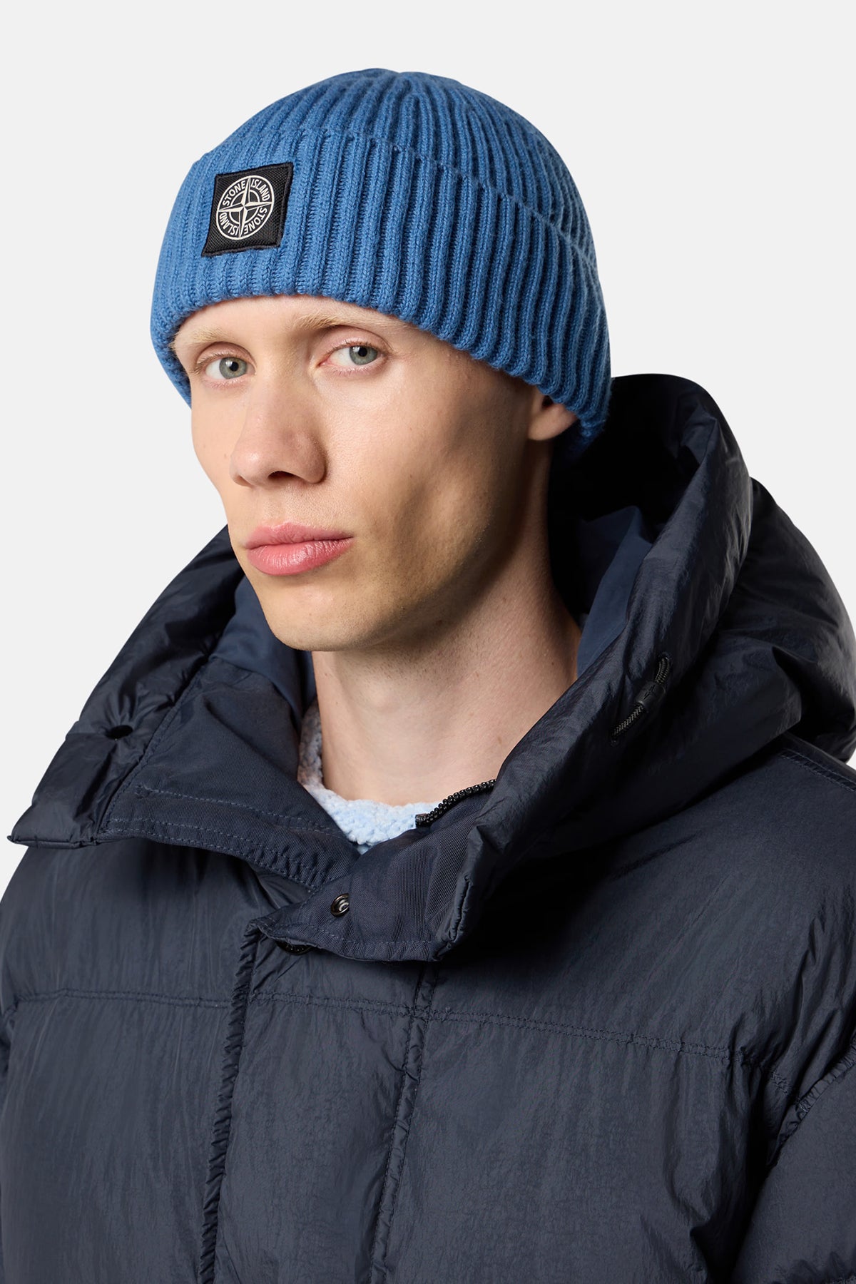 Stone Island Herren Strickmütze Blue Acciaio blue acciaio Bild 2