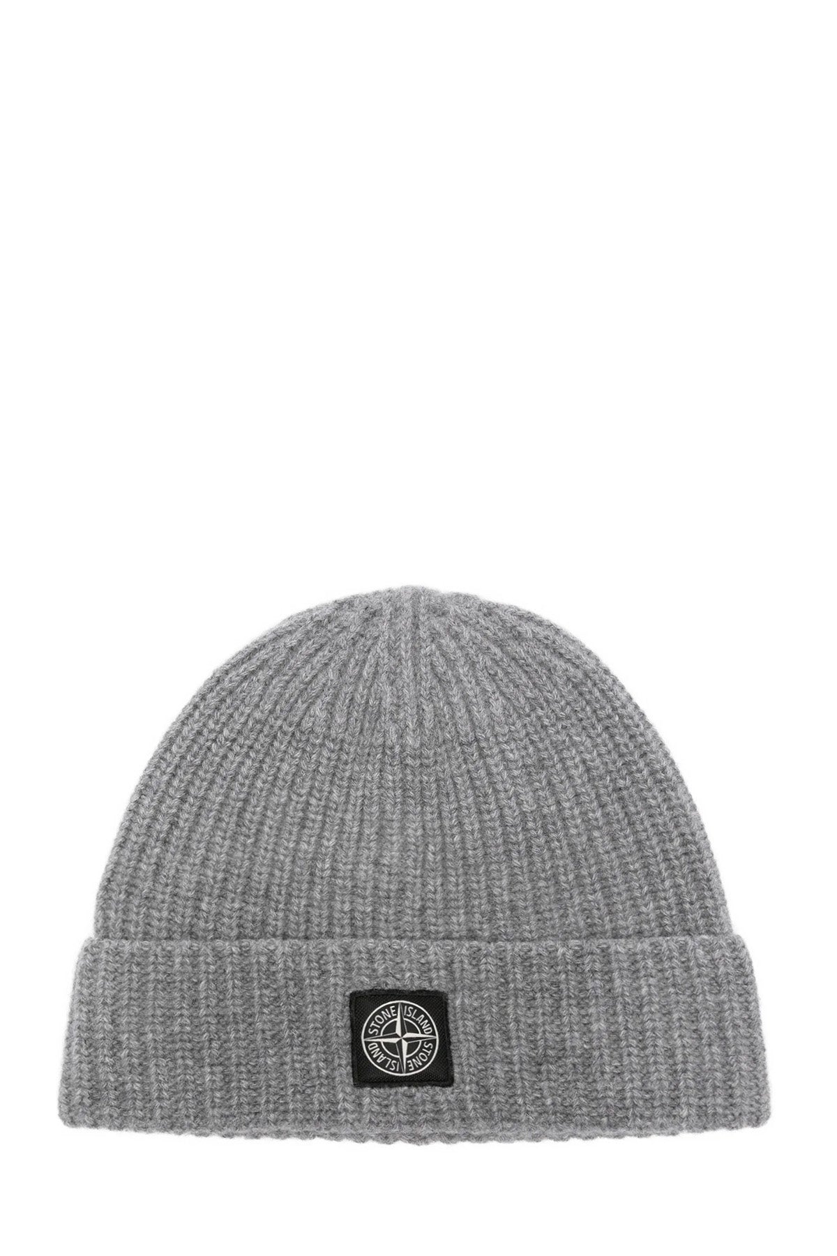 Stone Island Herren Strickmütze Grau V0M6B Bild 1