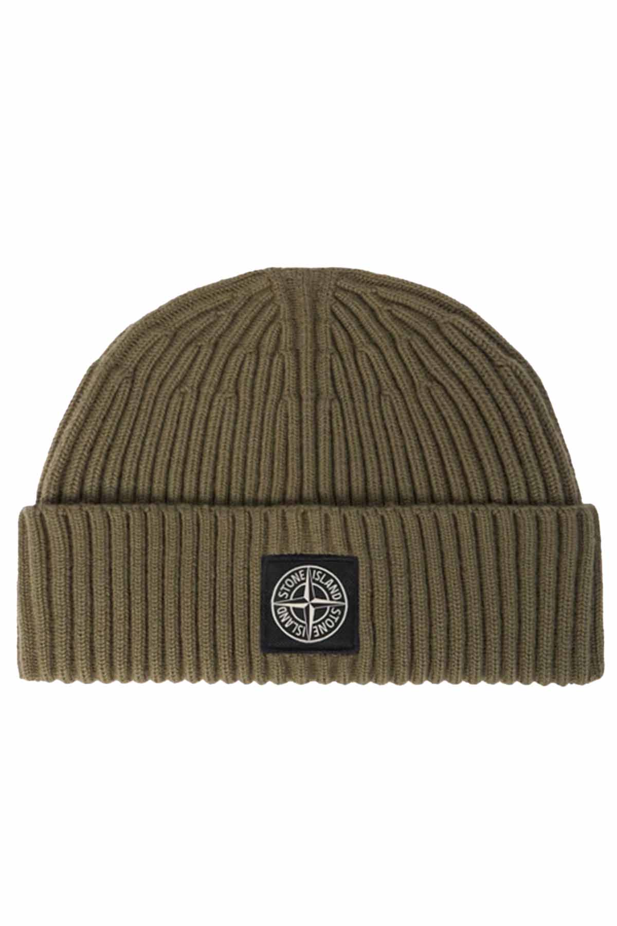 Stone Island Herren Strickmütze Militärgrün OLIVE Bild 1