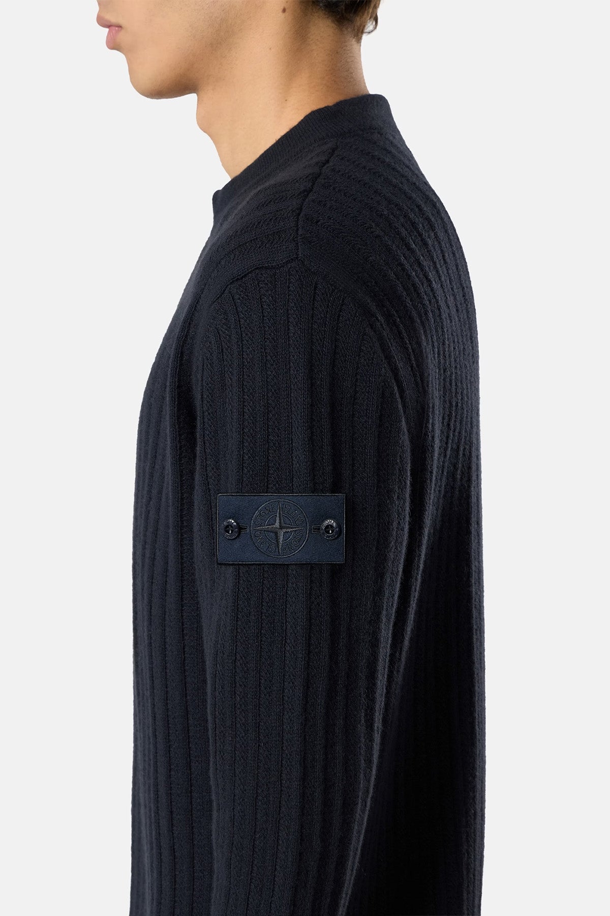 Stone Island Herren Strickpullover Ghost Navy MARINE-BLAU Bild 4