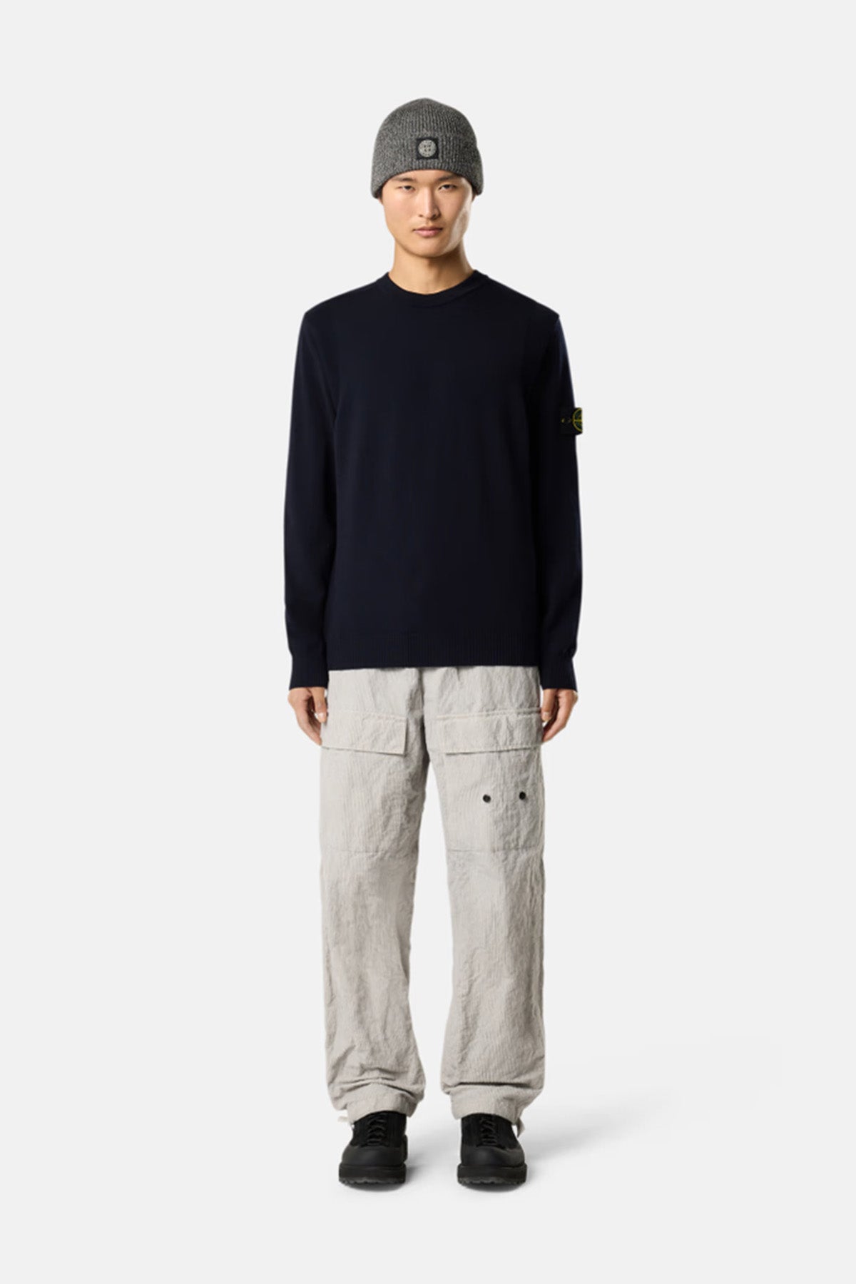 Stone Island Herren Strickpullover Navy v0020 Bild 2