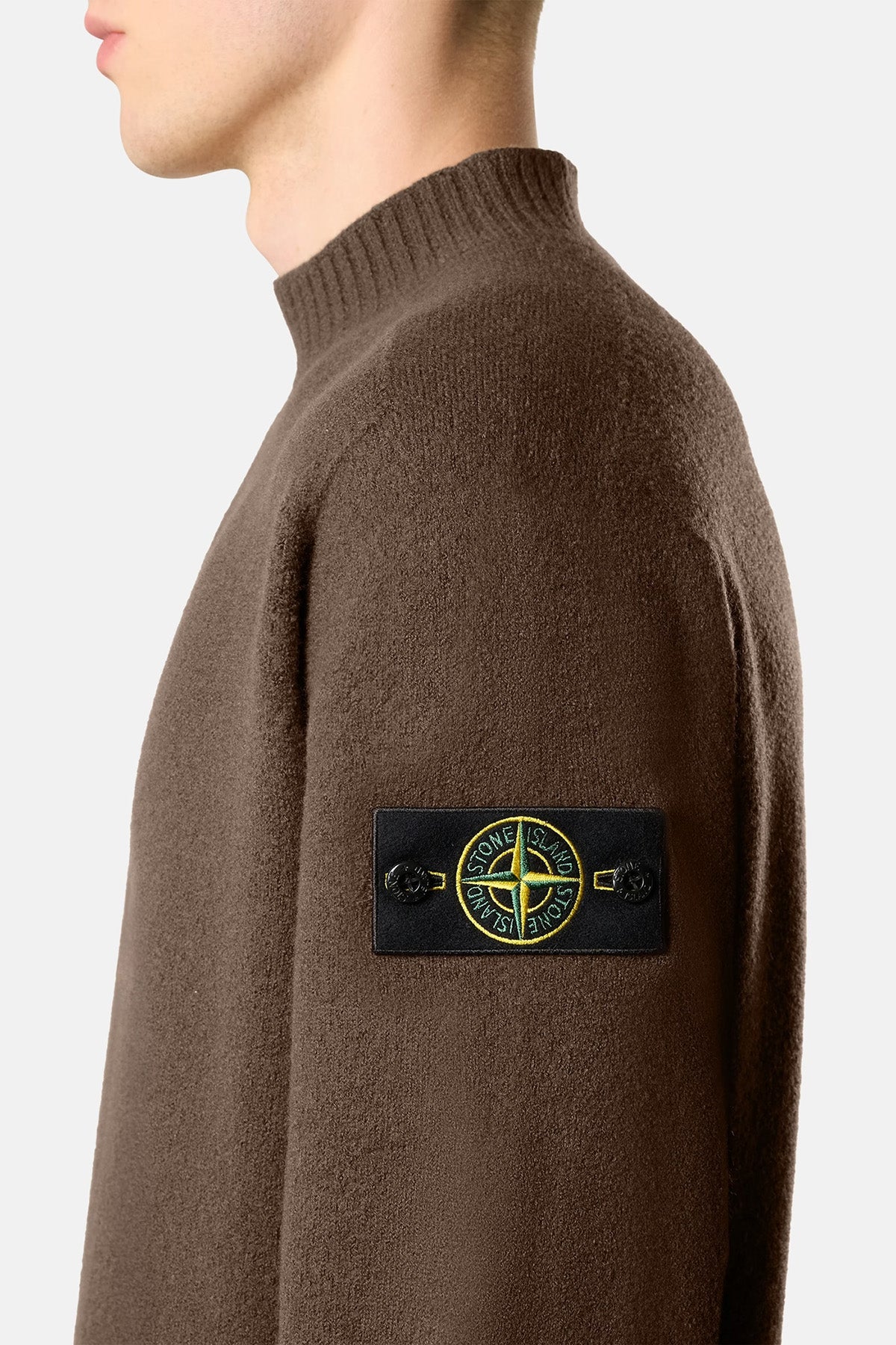 Stone Island Herren Strickpullover Umbra BRAUN Bild 4