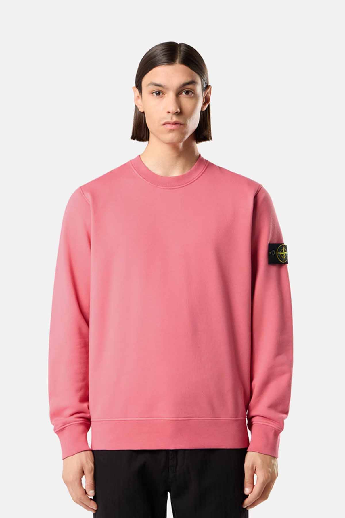 Stone Island Herren Sweatshirt Geranie PINK Bild 2