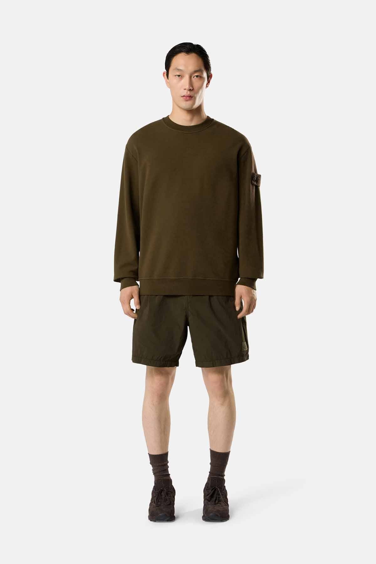 Stone Island Herren Sweatshirt Ghost Militärgrün OLIVE Bild 2