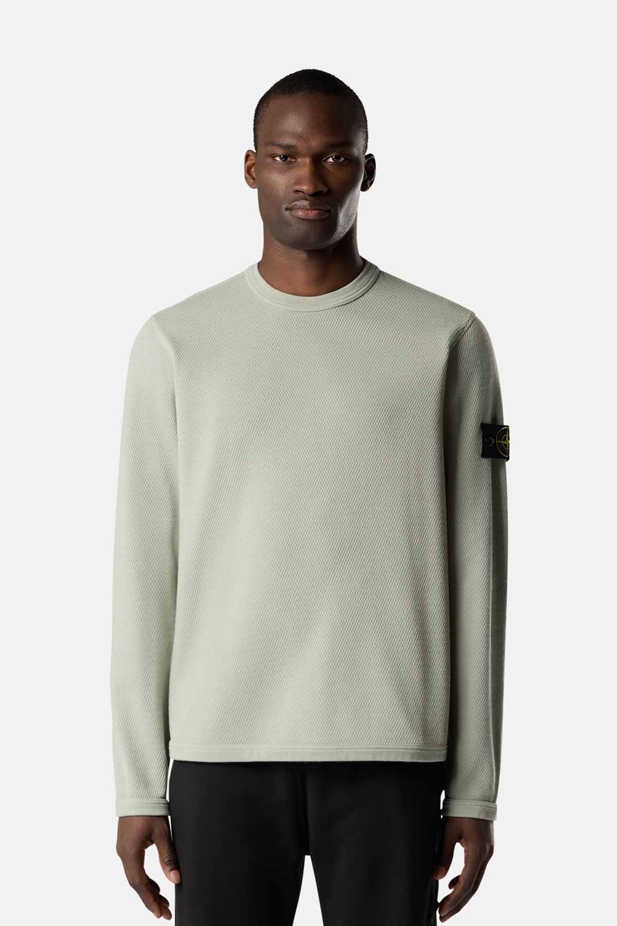 Stone Island Herren Sweatshirt Salbeigrün HELLGRÜN Bild 3