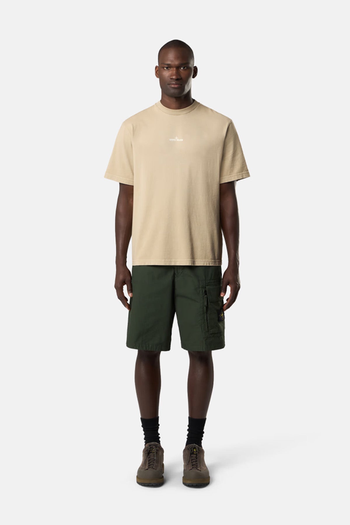 Stone Island Herren T-Shirt mit Print Desert v009a Bild 2