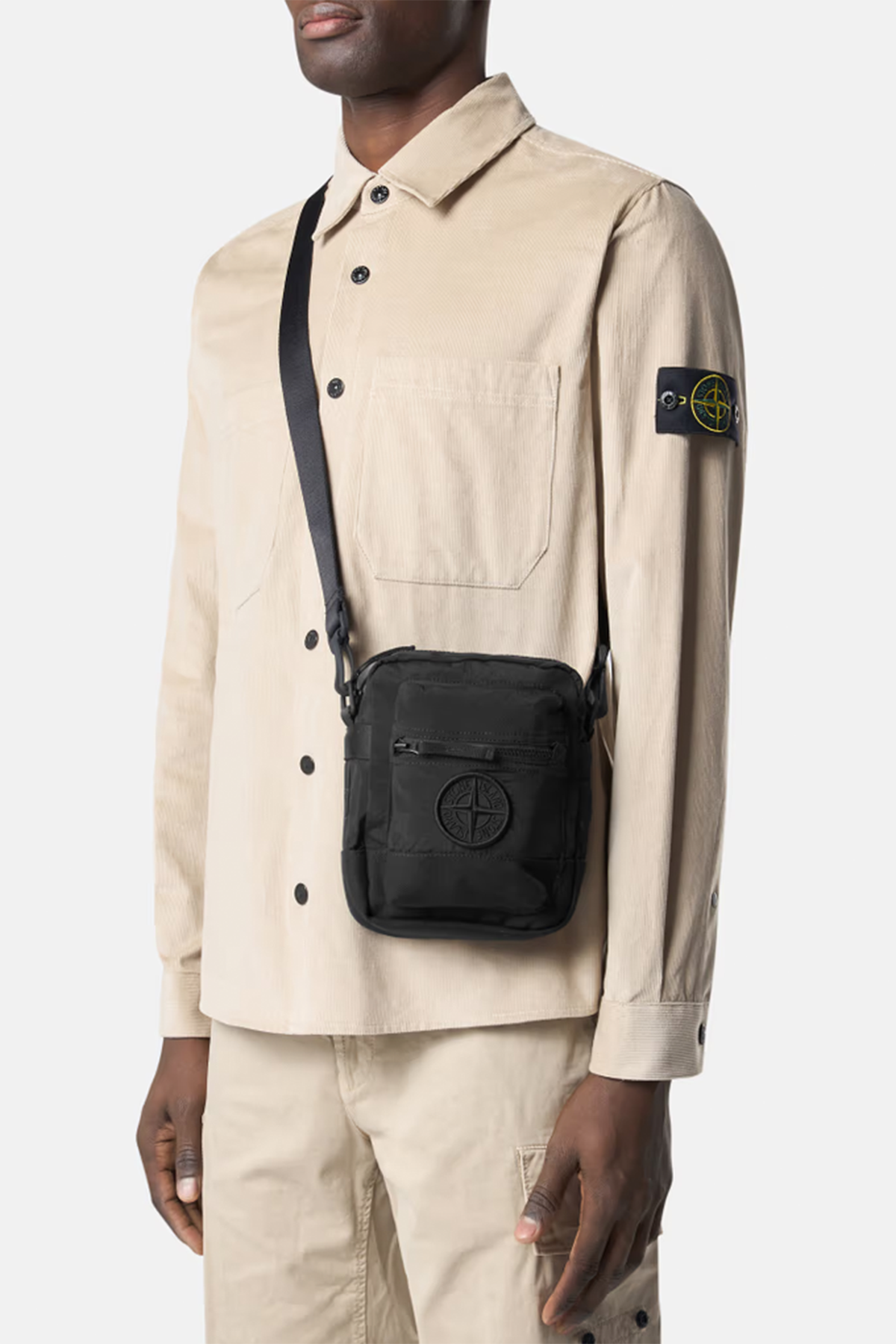 Stone Island Herren Umhängetasche Schwarz SCHWARZ Bild 2