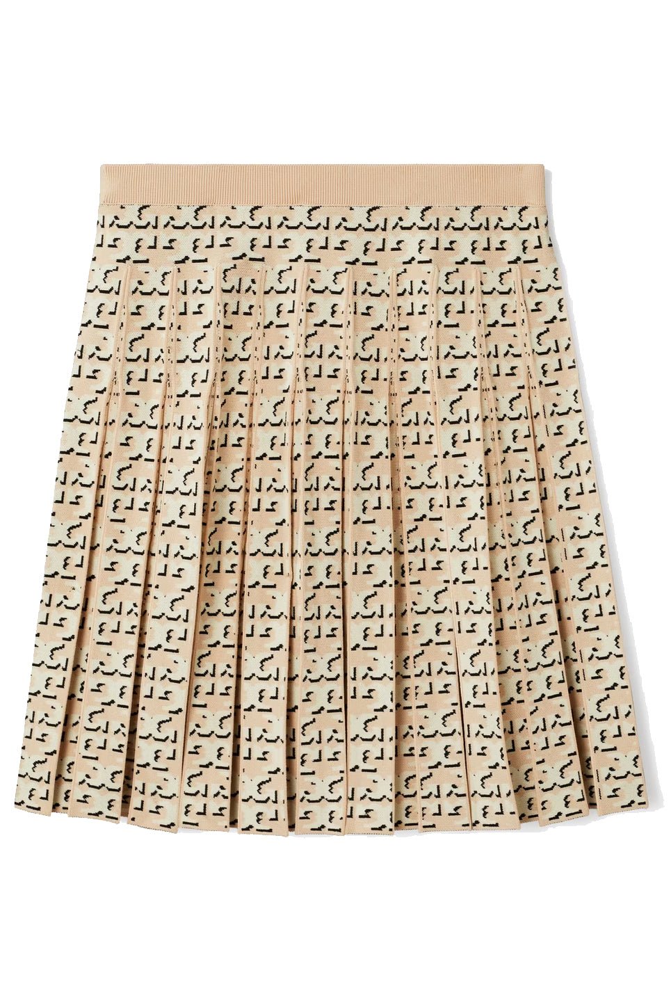 Tory Burch Damen Monogram Pleated Rock Apricot Blush BEIGE Bild 1