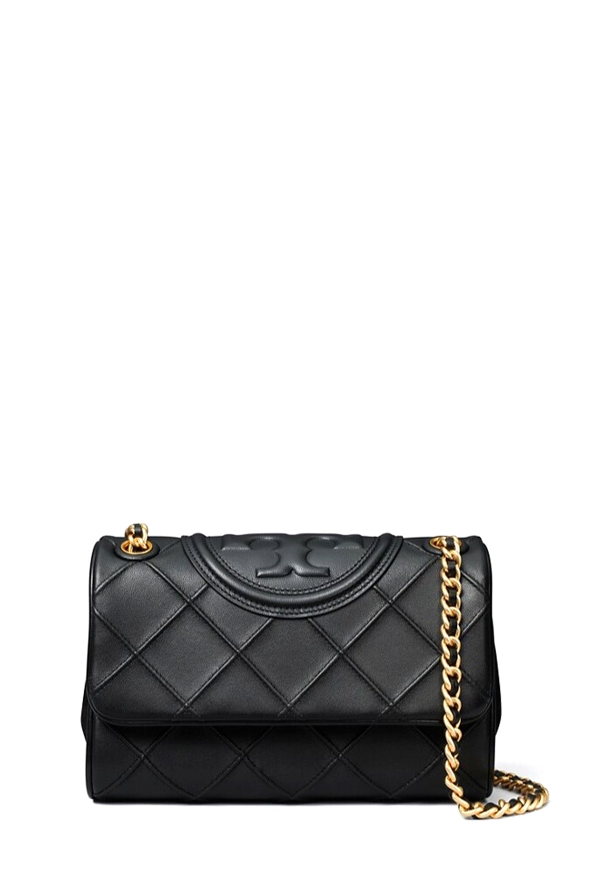 Tory Burch Damen Schultertasche Fleming Small Schwarz SCHWARZ Bild 1