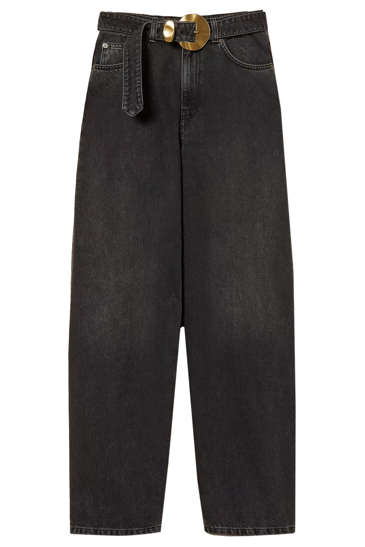 Twin Set Damen Jeans mit Gürtel und Maxischnalle, Schwarz 01103 Bild 1