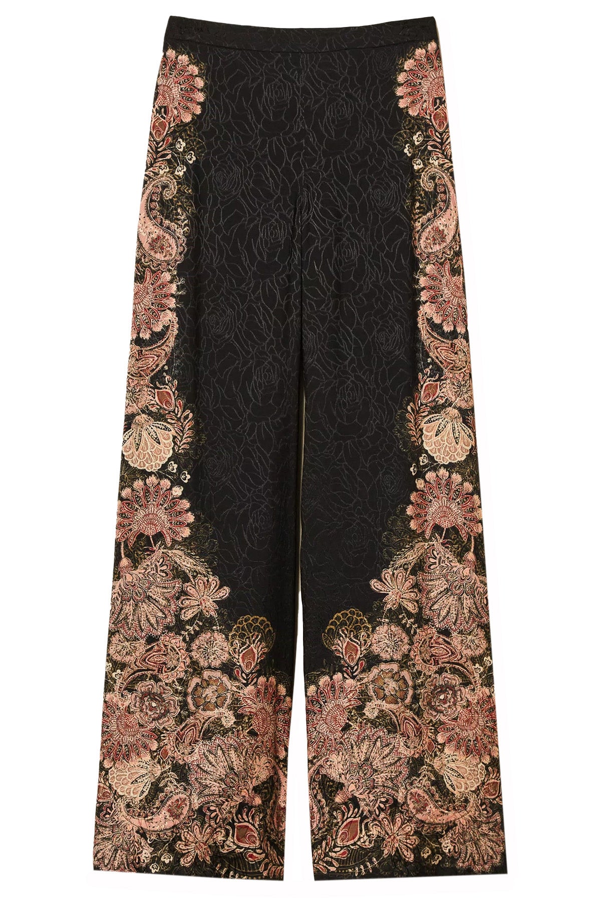 Twin Set Damen Palazzohose aus Jacquard mit Print, Schwarz 12742 Bild 1