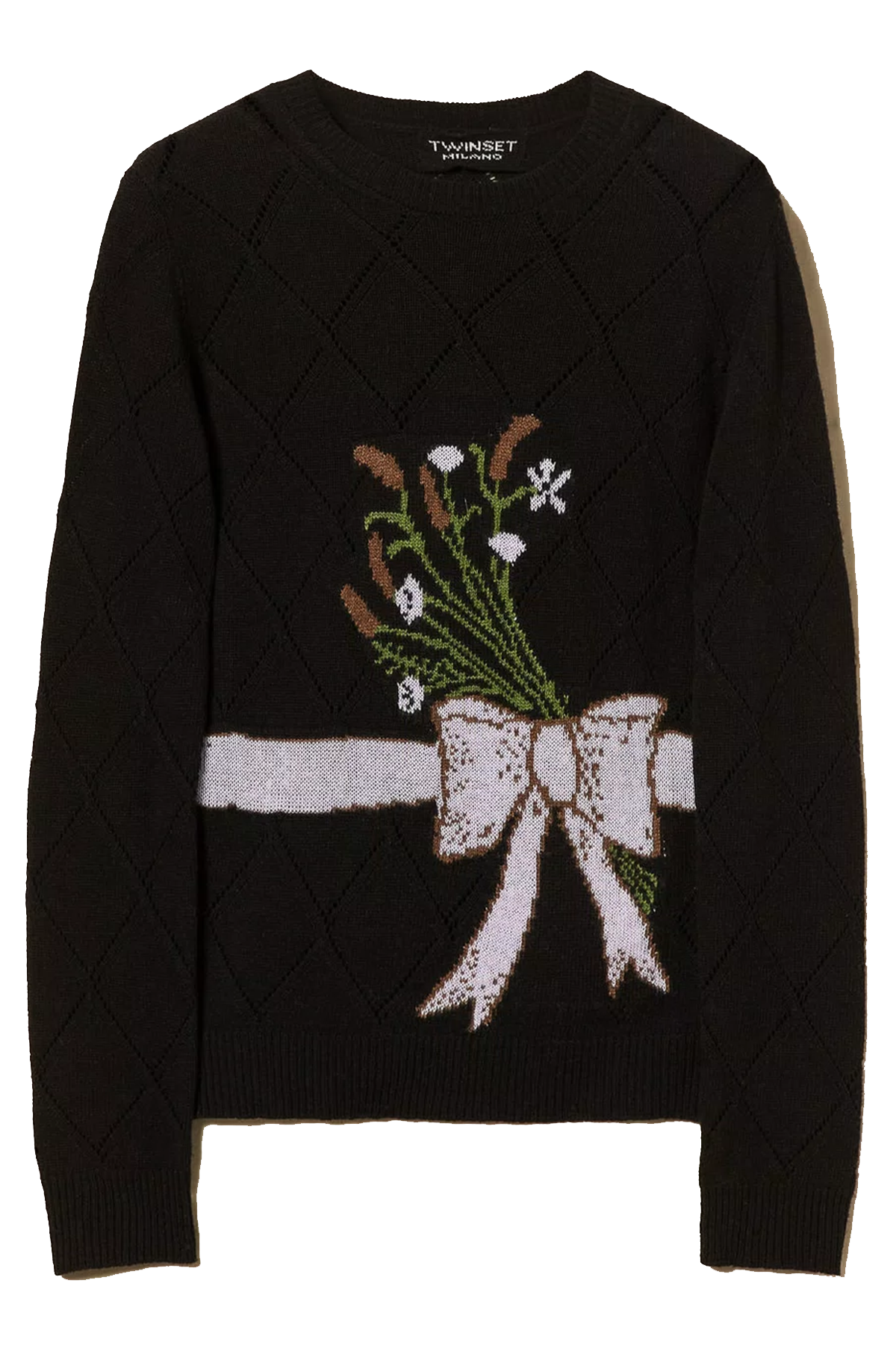 Twin Set Damen Strickpullover Schwarz 00006-NERO Bild 1