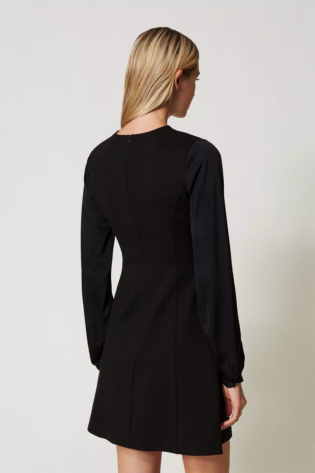 Twin Set kurzes Damen Kleid Schwarz SCHWARZ Bild 4