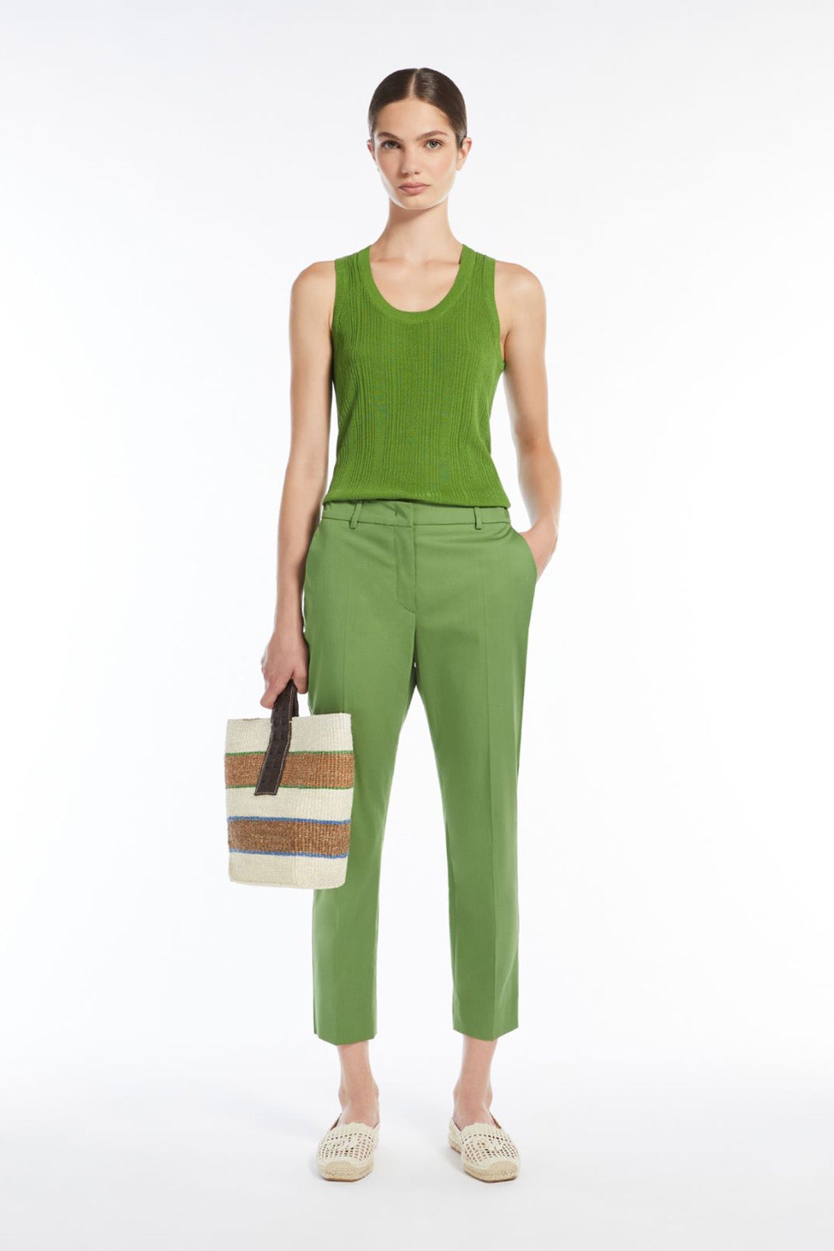 Weekend Max Mara Damen Hose Cecco Grün GRÜN Bild 2