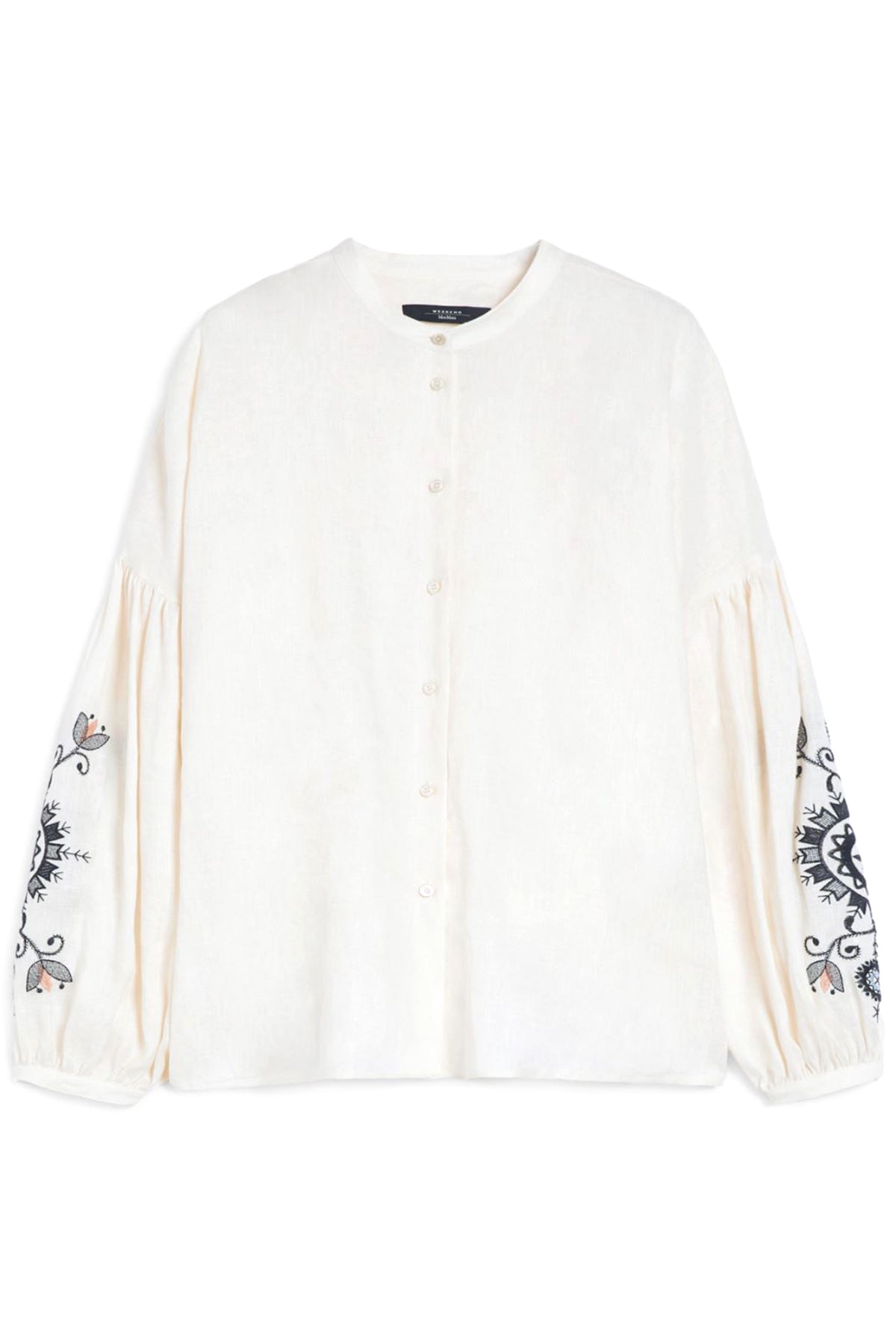 Weekend Max Mara Damen Leinenbluse Ilex Natur-Weiss NATUR-WEISS Bild 1