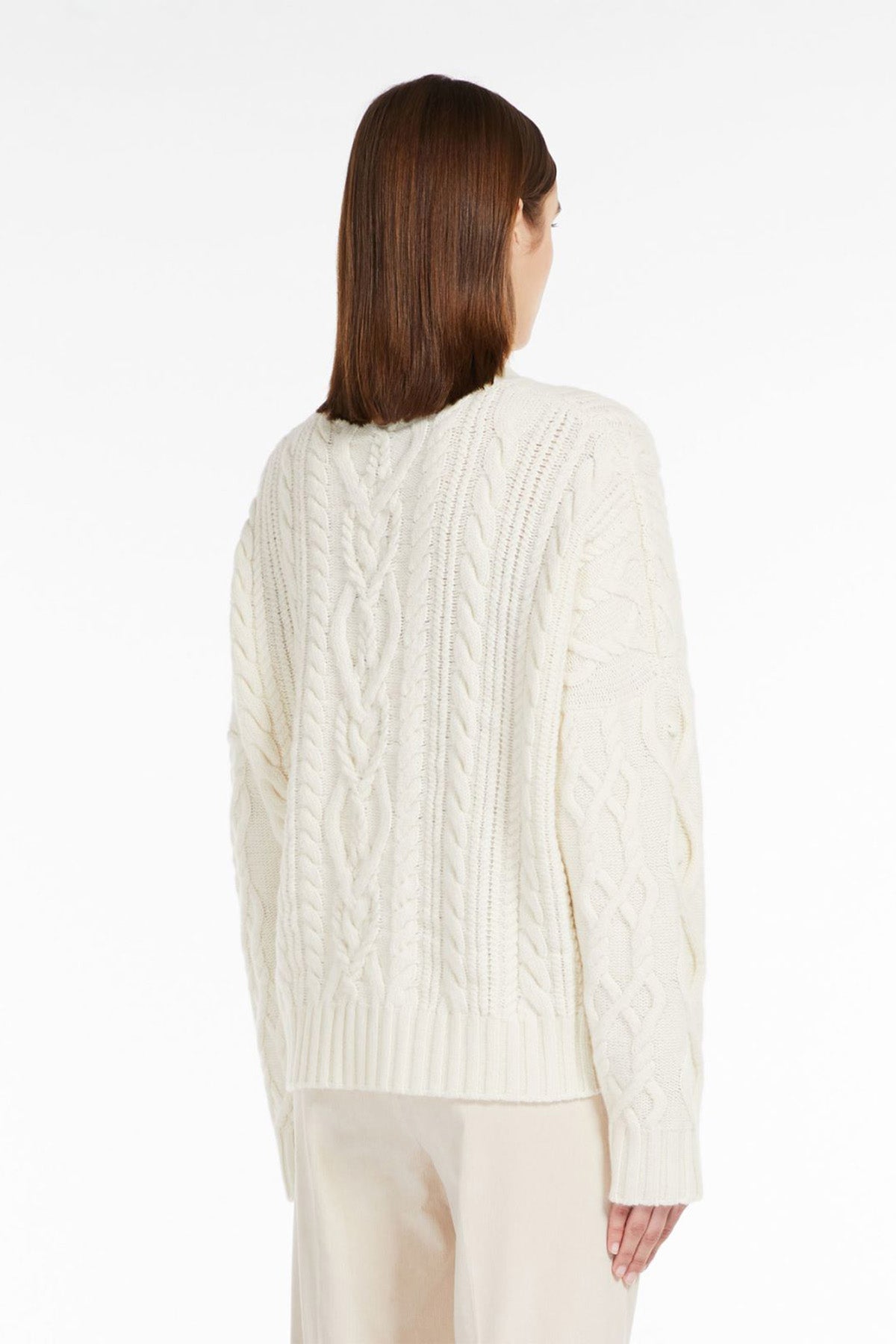Weekend Max Mara Damen Strickpullover Colibri Elfenbein CREME Bild 4