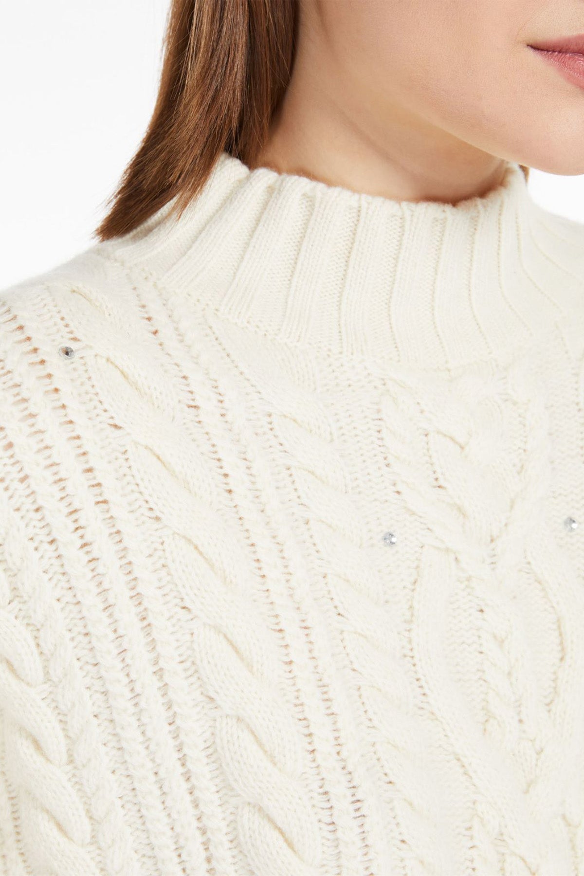 Weekend Max Mara Damen Strickpullover Colibri Elfenbein CREME Bild 6