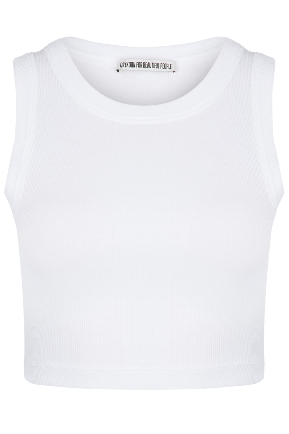 Drykorn Damen Crop Top Nadeen Weiss