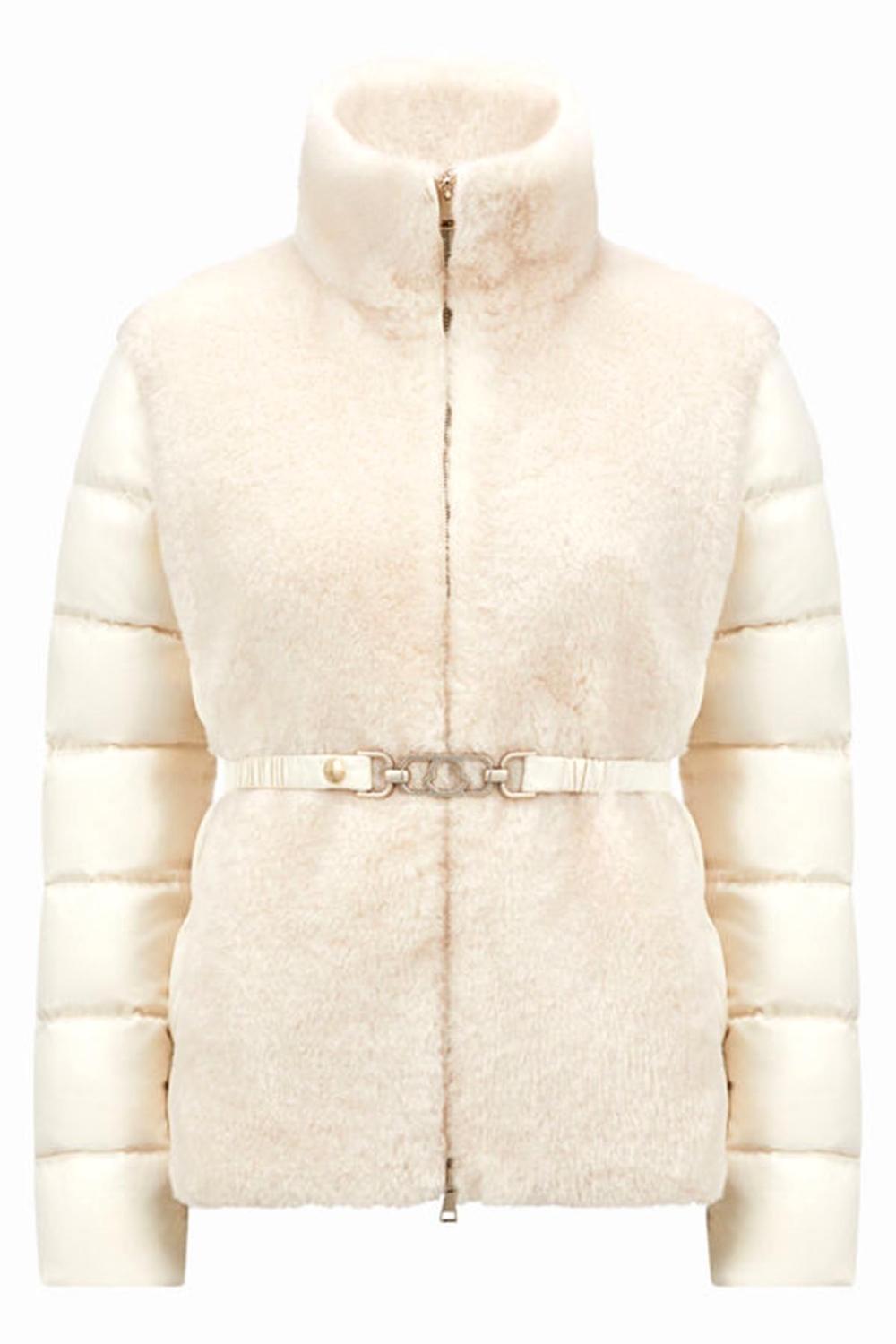 Moncler Damen Daunenjacke Oiron Creme Weiss