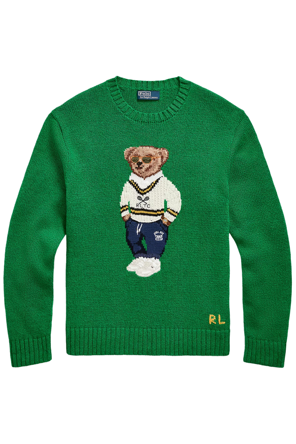 Polo Ralph Lauren Herren Strickpullover Polo Bear Grün