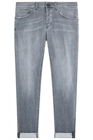 Herren Skinny Fit Jeans George Hellgrau 