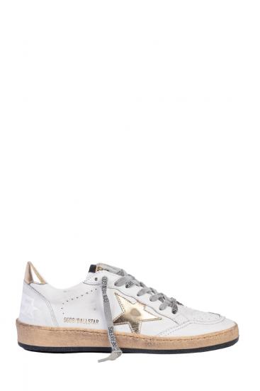 Damen Sneaker Ball Star Weiss/Gold 