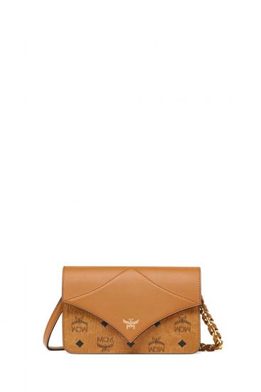 Damen Schultertasche Diamond Mini Cognac 