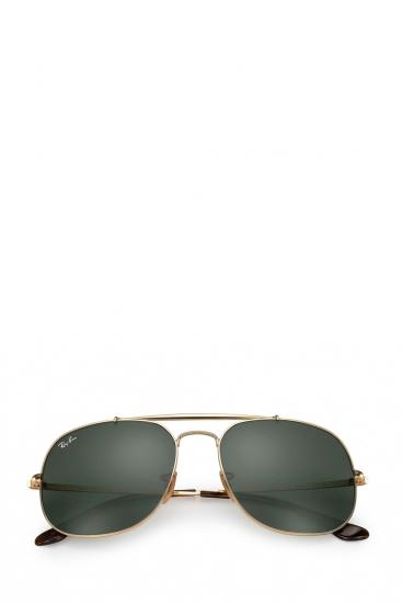 Sonnenbrille General Gold Grün klassisch 
