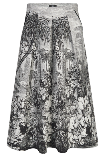 Damen Midirock Offwhite 