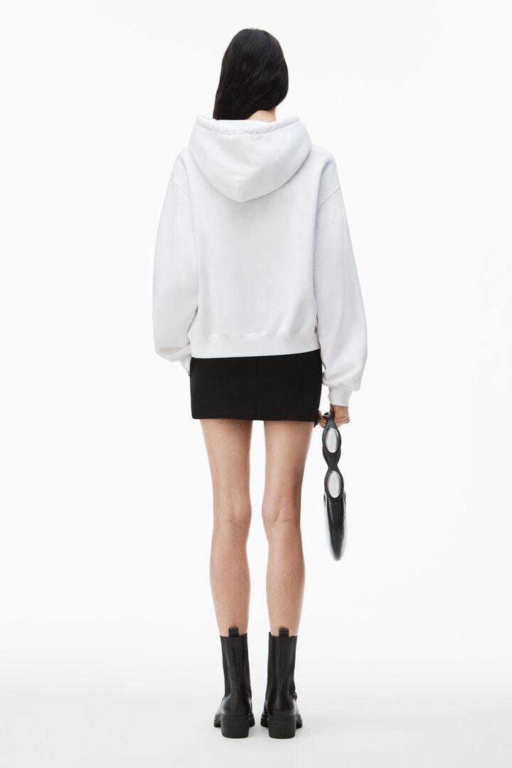 Alexander wang white hoodie discount